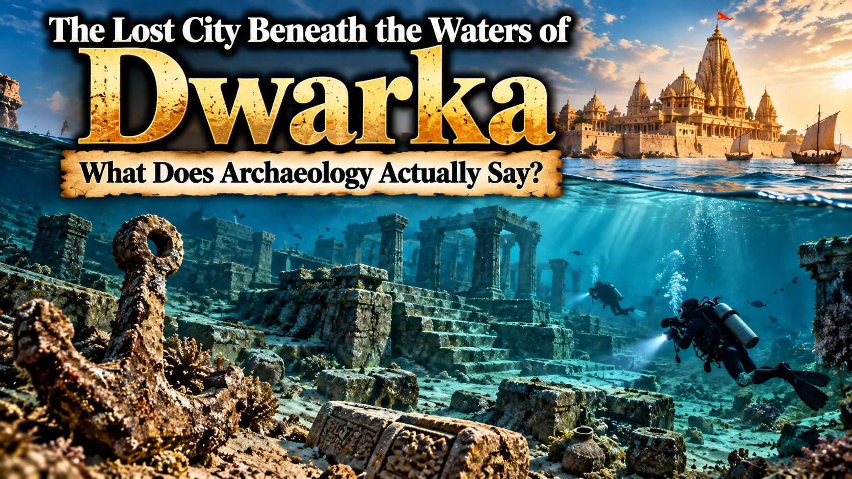 The Lost City Beneath the Waters of Dwarka: What Does Archaeology Actually Say?