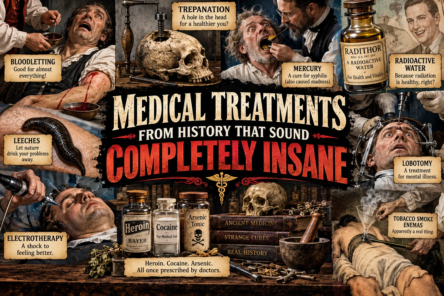 Medical Treatments From History That Sound Completely Insane