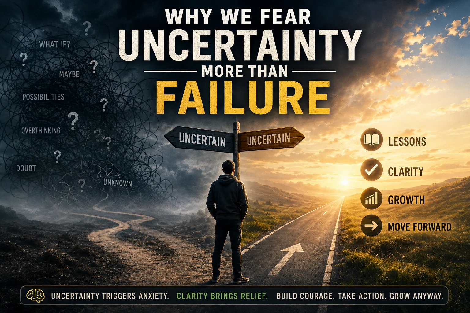 Why We Fear Uncertainty More Than Failure