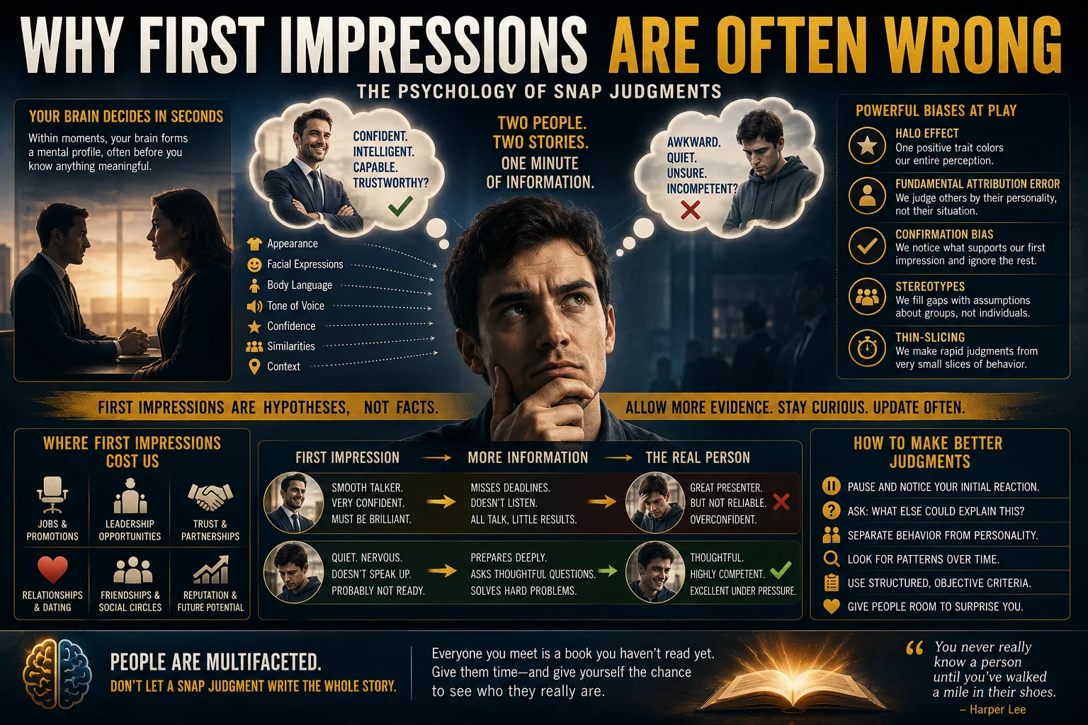 Why First Impressions Are Often Wrong: The Psychology of Snap Judgments