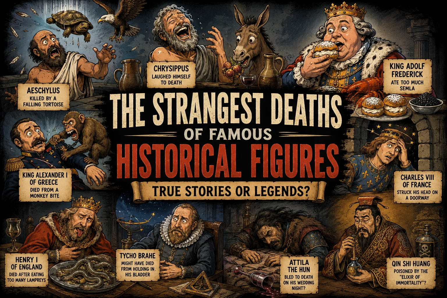 The Strangest Deaths of Famous Historical Figures